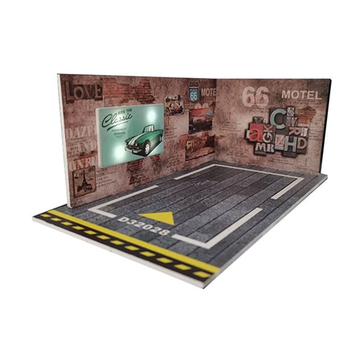 GENERICO - Diorama Estacionamiento Armable Con Iluminación 32052