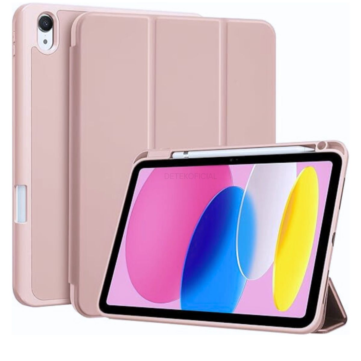 GENERICO - Funda Smart Cover Para iPad 10ma Generación 10.9 2022 - Rosa