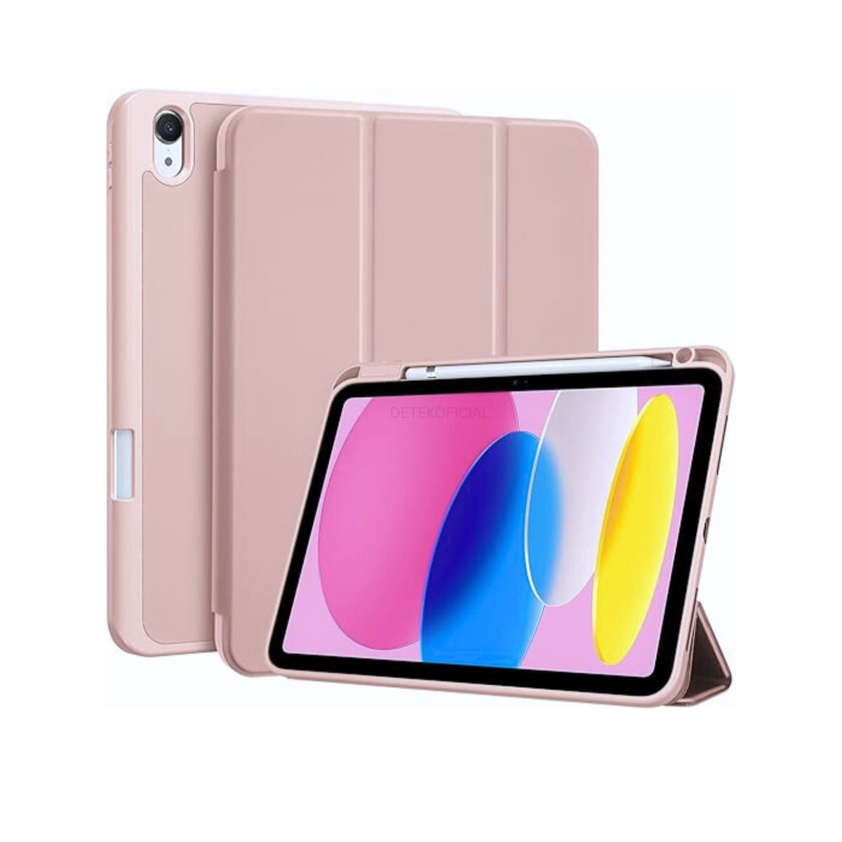 GENERICO - Funda Smart Cover Para iPad 10ma Generación 10.9 2022 - Rosa