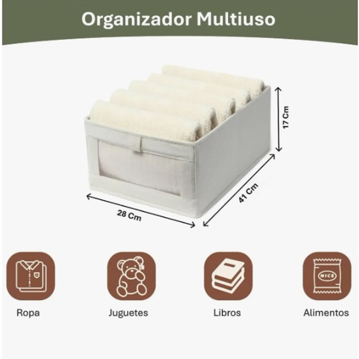 GENERICO - Pack 2 Caja Organizadora Plegable