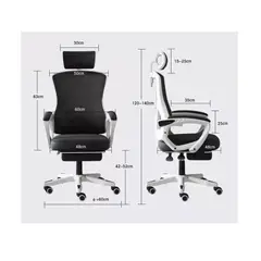 GENERICO - Silla De Oficina Ejecutiva Gamer Con Reposa Pie Reclinable