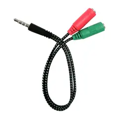 HONK - Cable Adaptador 1 Macho 2 Hembra 3.5