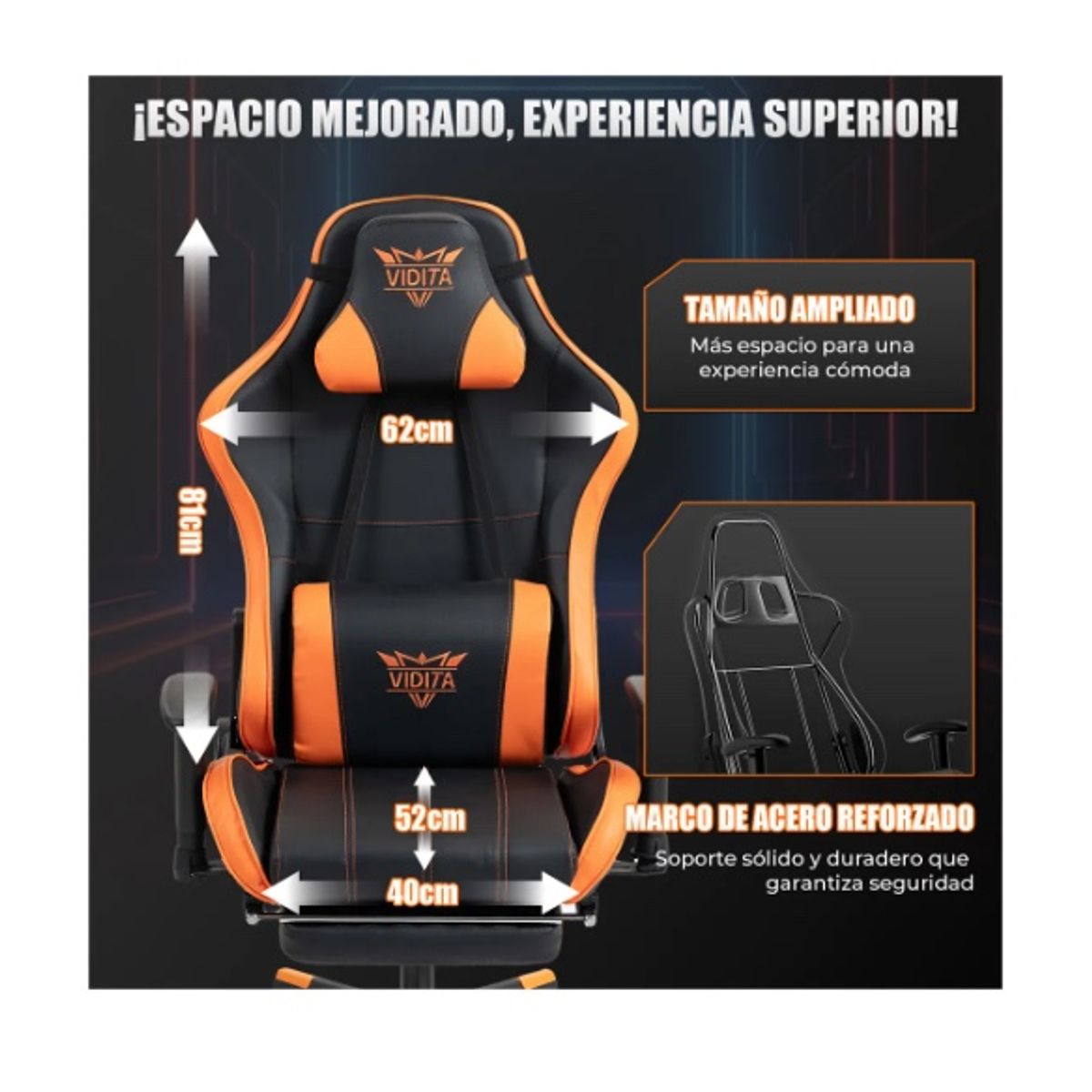 GENERICO - Silla de escritorio  gamer ergonómica
