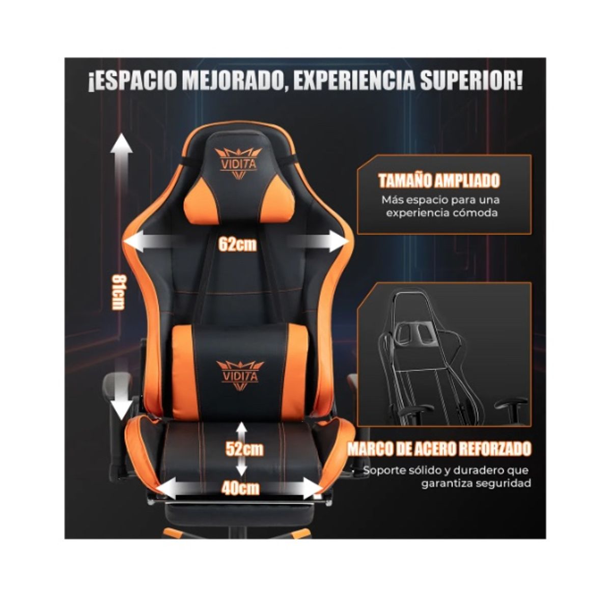 GENERICO - Silla de escritorio  gamer ergonómica