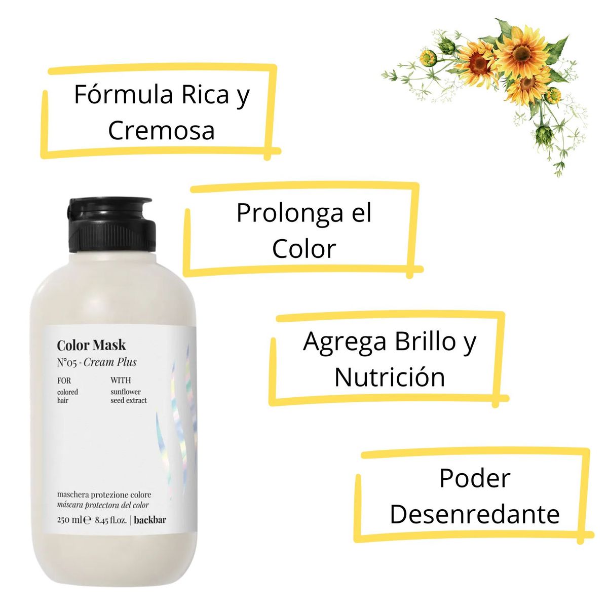 FARMAVITA - Color Maks Farmavita Backbar N°5 Cream Plus 250ml Protege Color