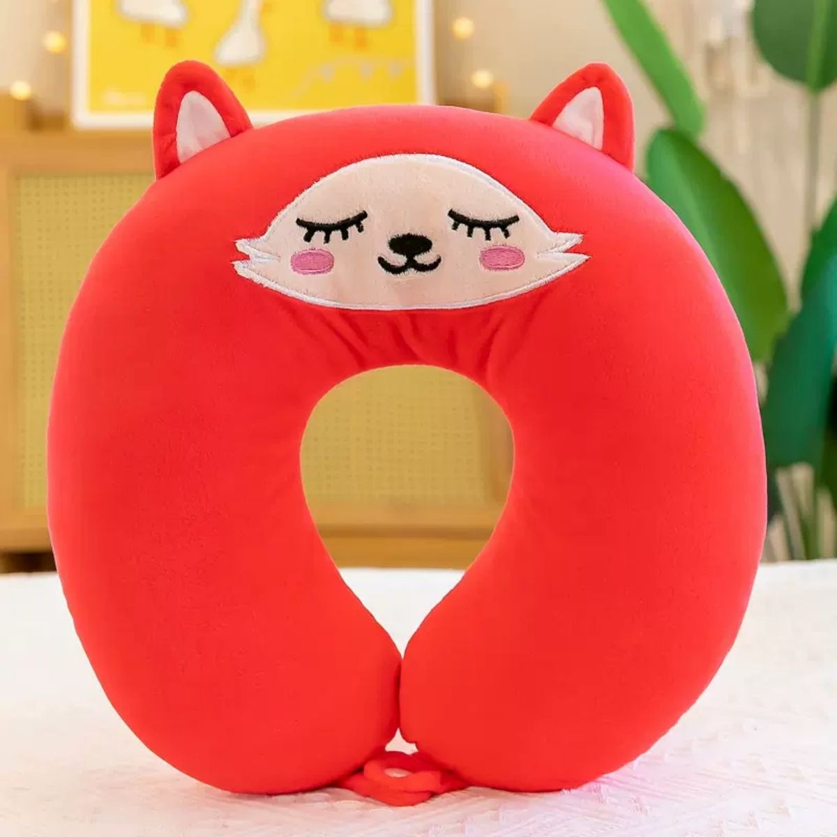 GENERICO - Almohada de Viaje Cojín de Cuello de Zorro