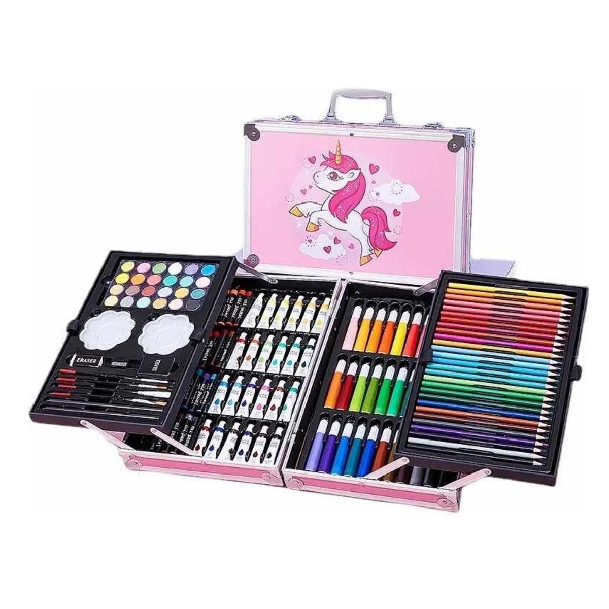 GENERICO - Set De Artes De 145 Colores Con Maleta Niña Colores Regalo