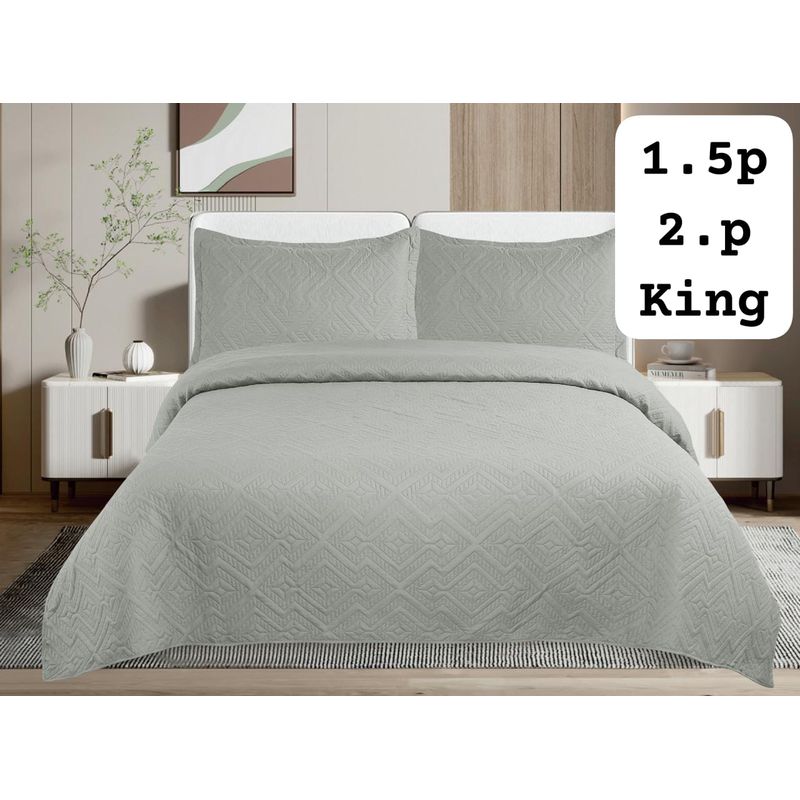 GENERICO - Cubrecamas quilt verano Liso color king