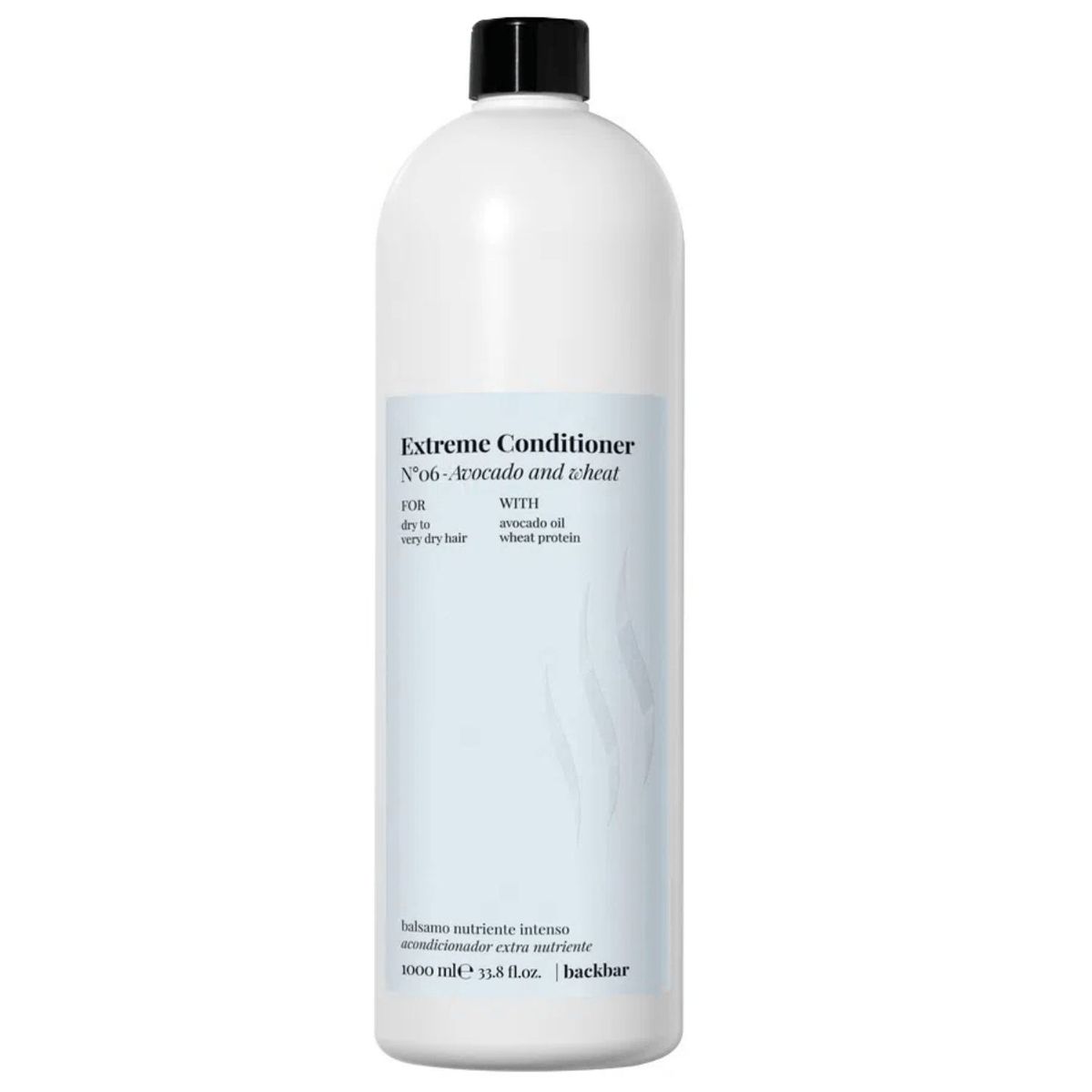 FARMAVITA - Acondicionador Farmavita Backbar Extreme N°6 Avocado and Wheat 1000ml Nutre Suaviza Antifirzz