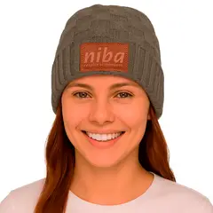 NIBA - Gorro Lana Los Queules Gris Claro