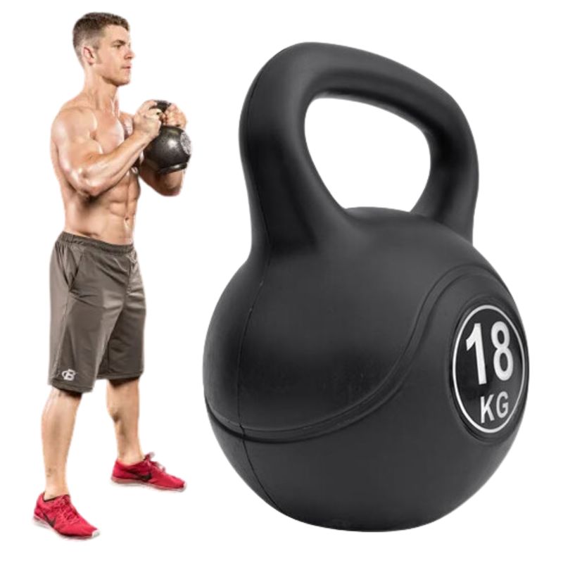 NEW LINE - Pesa Rusa 18 Kg Kettlebell Mancuerna Entrenamiento Fitness