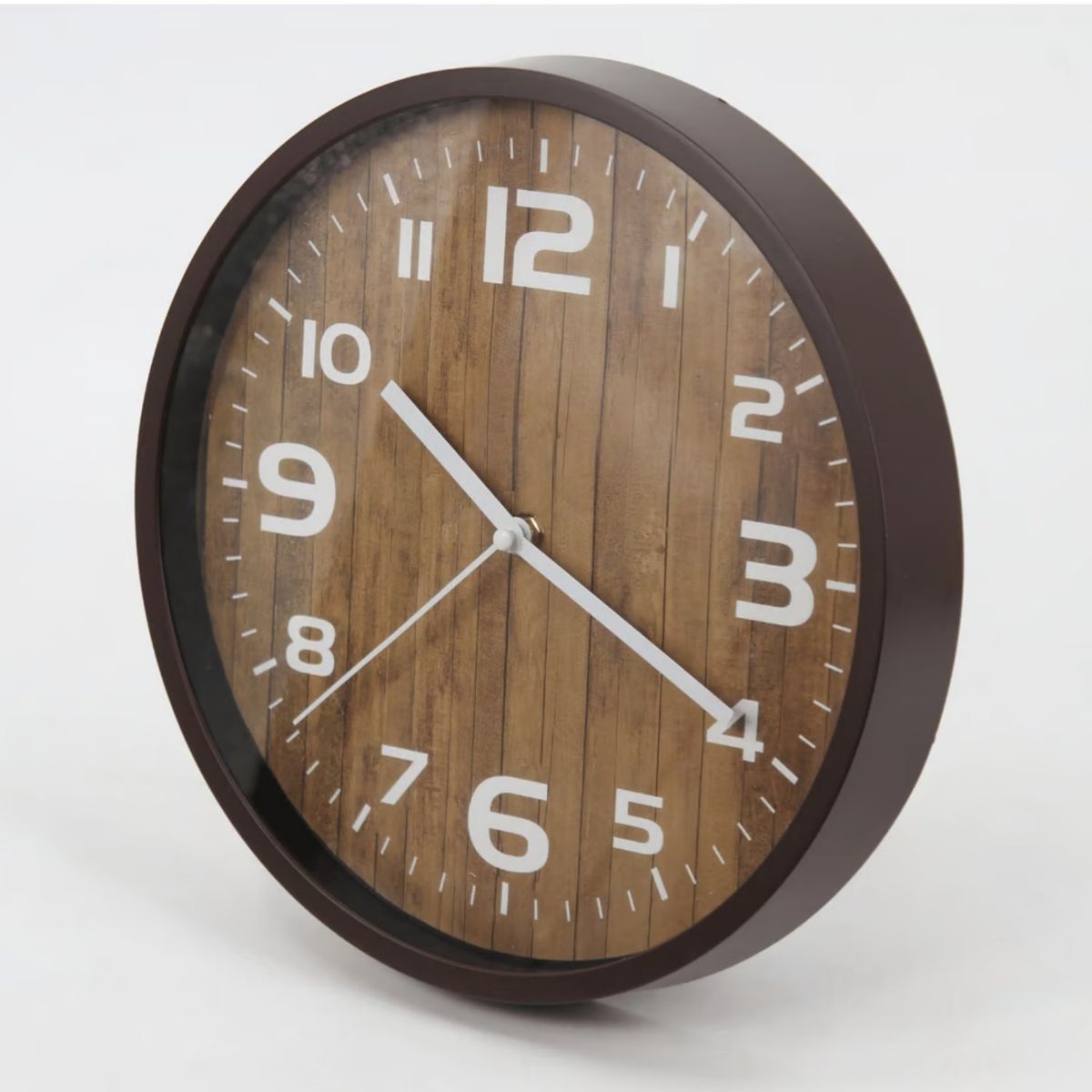 HOMESTAR - Reloj Mural Fondo de Madera Estilo Antiqueta