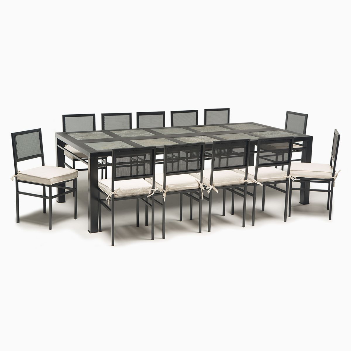 MUEBLES Y TERRAZAS - Comedor de terraza canal 12 personas