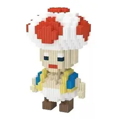 TEEMY - Mini Bloques Toad Mario Bross Figura 3d Armables