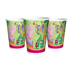 GLAM - Pack 6 Vasos Peppa Pig Para Cumpleaños
