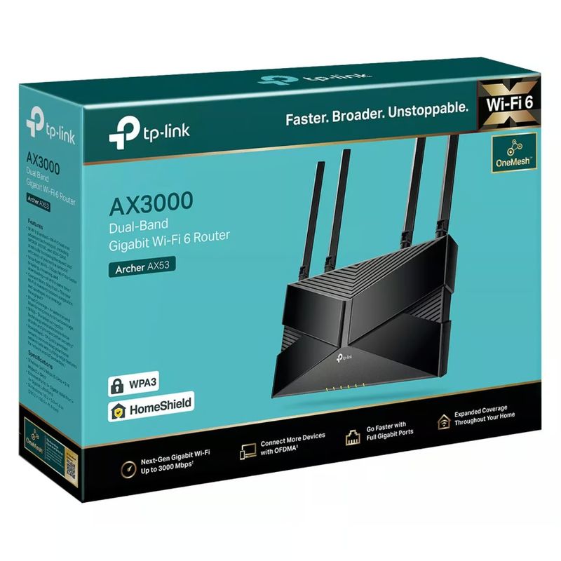 TP LINK - Router Wifi Tp-link Archer Ax53 Gigabit Wi-fi 6 Ax3000