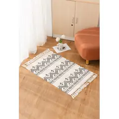 GENERICO - Alfombra baja cama y pasillos tejida de 60x90cm