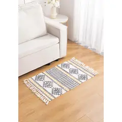 GENERICO - Alfombra baja cama y pasillos tejida de 60x90cm
