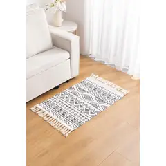 GENERICO - Alfombra baja cama y pasillos tejida de 60x90cm