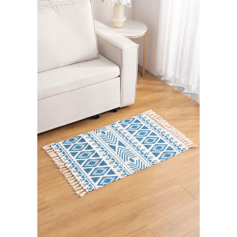 GENERICO - Alfombra baja cama y pasillos tejida de 60x90cm