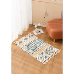 GENERICO - Alfombra baja cama y pasillos tejida de 60x90cm