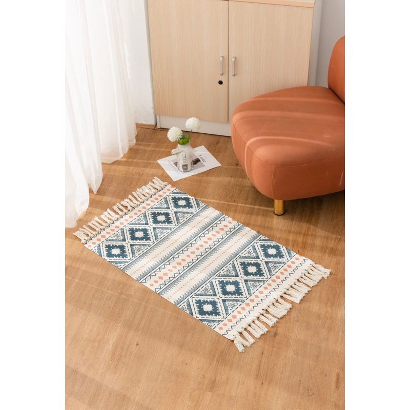 GENERICO - Alfombra baja cama y pasillos tejida de 60x90cm