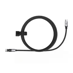DUSTED - Cable USB-C a USB-C 60W giratorio de 2Mt Rugged Negro