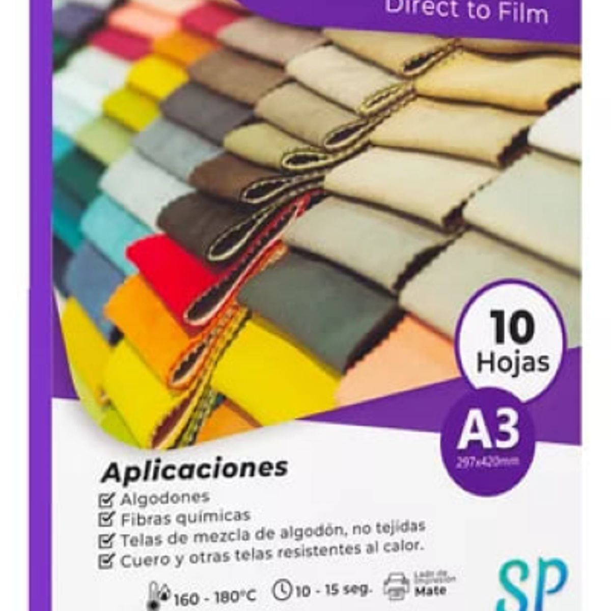 GENERICO - Papel Film DTF A3 10 Hojas - Direct To Film Para Estampar