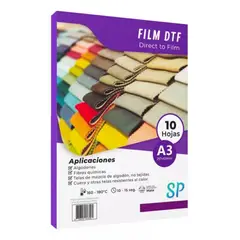 GENERICO - Papel Film DTF A3 10 Hojas - Direct To Film Para Estampar