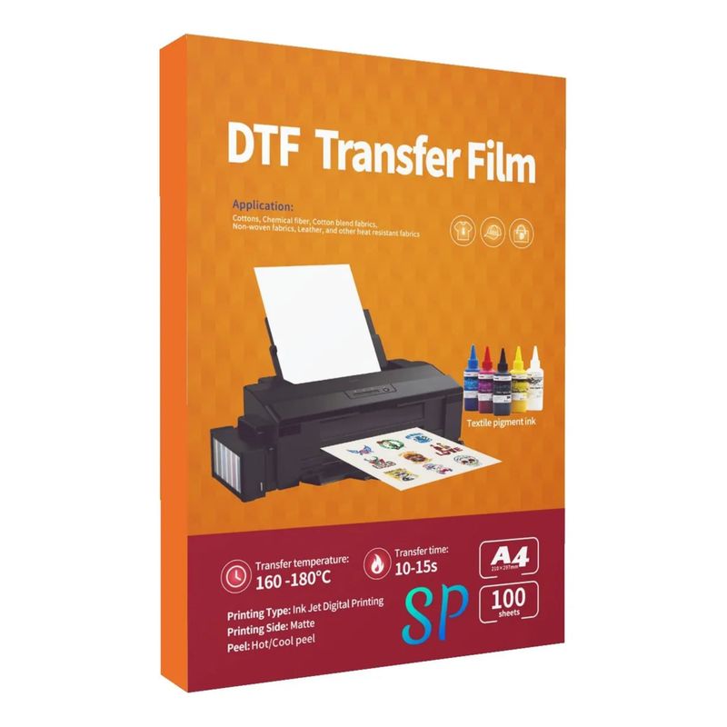 GENERICO - Film DTF A4 X 100 h - Papel Direct To Film Para Estampar