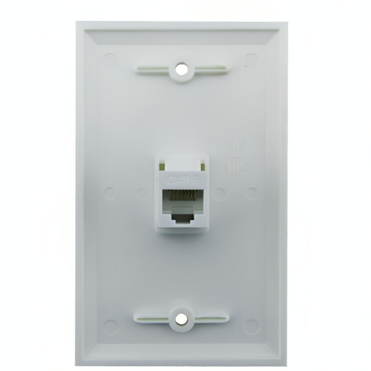 OEM - MODULO CONECTOR RJ-45 PARA MURO CAT 6 HEMBRA BLANCO EN BOLSA