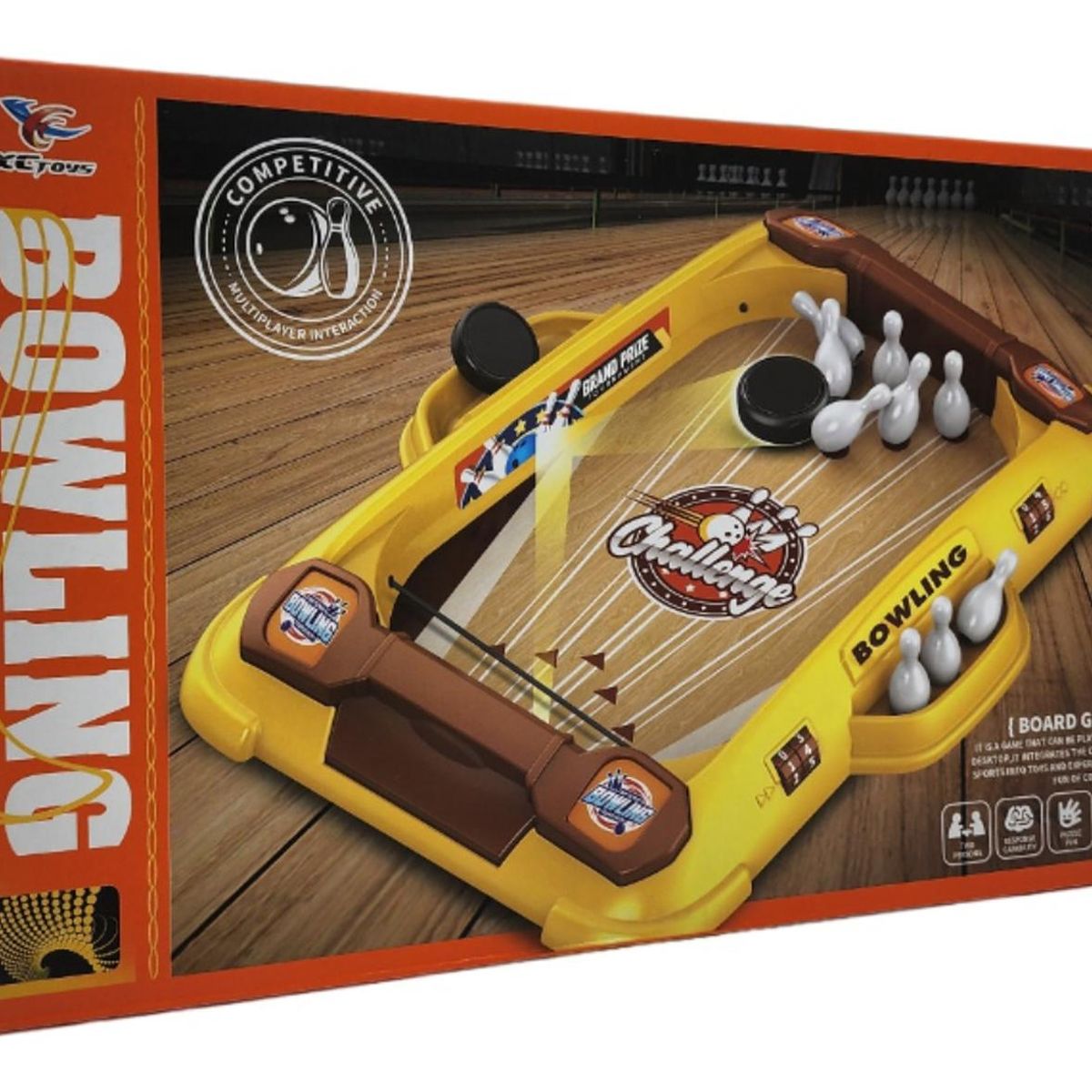 GENERICO - Juego Mini Bowling Juguete Bolos De Mesa Disco Portatil