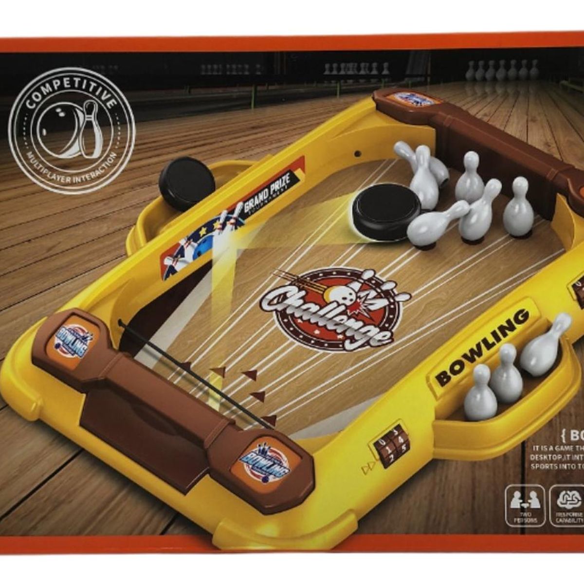GENERICO - Juego Mini Bowling Juguete Bolos De Mesa Disco Portatil
