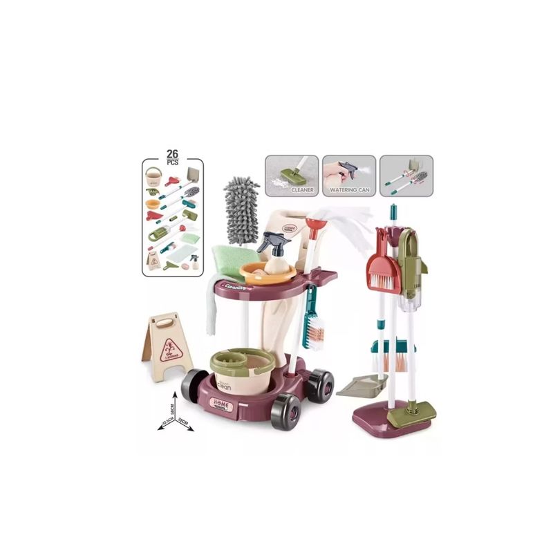 GENERICO - Juguete De Limpieza Para Niños Set De Aseo Didactico 26 Pcs
