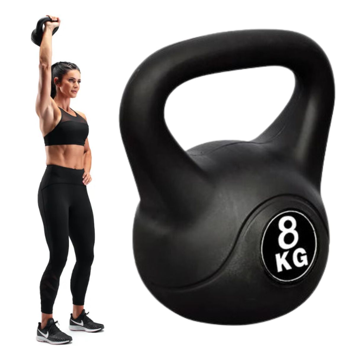 NEW LINE - Pesa Rusa 8 Kg Kettlebell Mancuerna Entrenamiento Fitness
