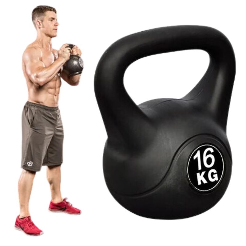 NEW LINE - Pesa Rusa 16 Kg Kettlebell Mancuerna Entrenamiento Fitness