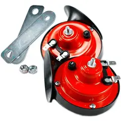 GENERICO - Kit Bocina Doble Tipo Caracol 12v Auto Camioneta Moto