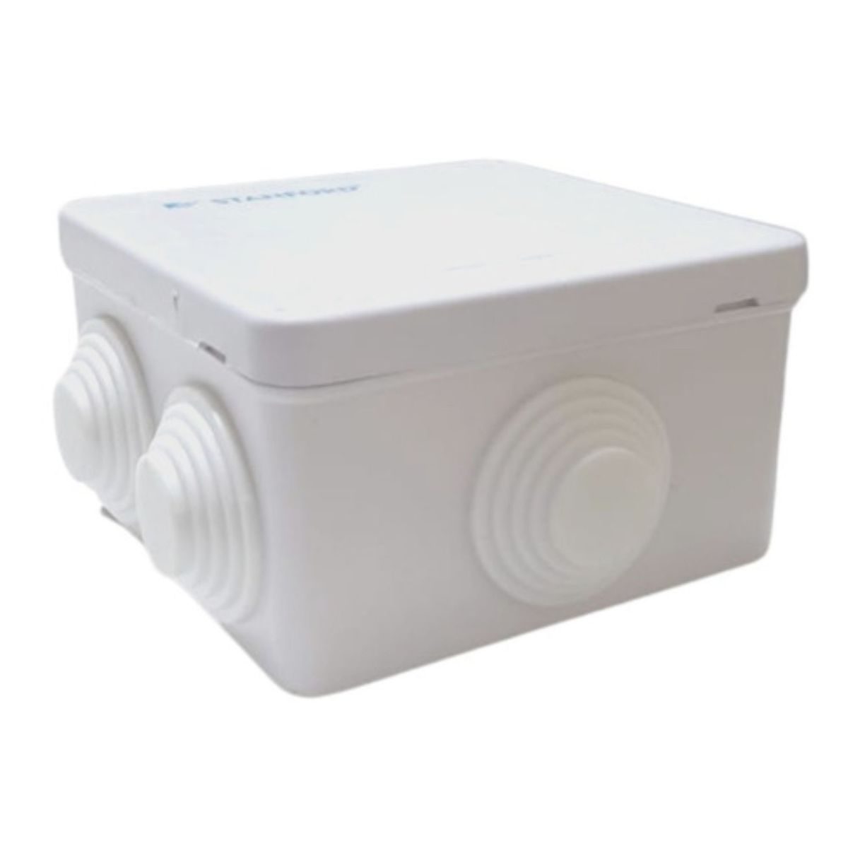 STANFORD - Caja Estanca IP55 IK07 de PVC Con 2 Conos de Entrada y Salida Stanford 85 x 85  x 50 mm SEC