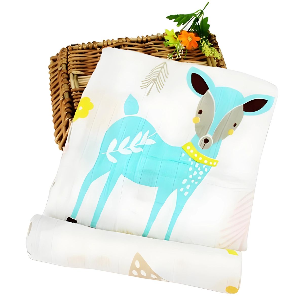 COBABY - TUTO BEBE MANTA ENVOLVER MUSELINA 100 ALGODON 120X120 CIERVO