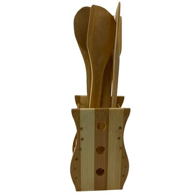 Imagen 2 del producto Juego De Utensilios De Cocina Madera 4 Piezas Organizacion