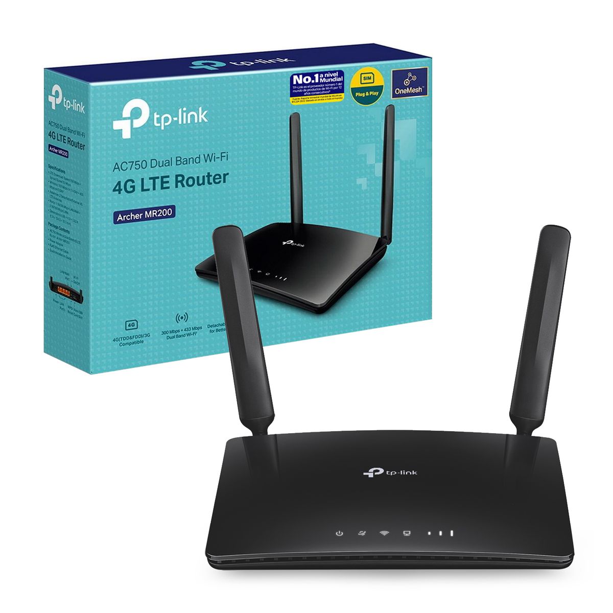 TP LINK - Router TP-Link Archer MR200 AC750 4G LTE FDD/TDD Dual Band