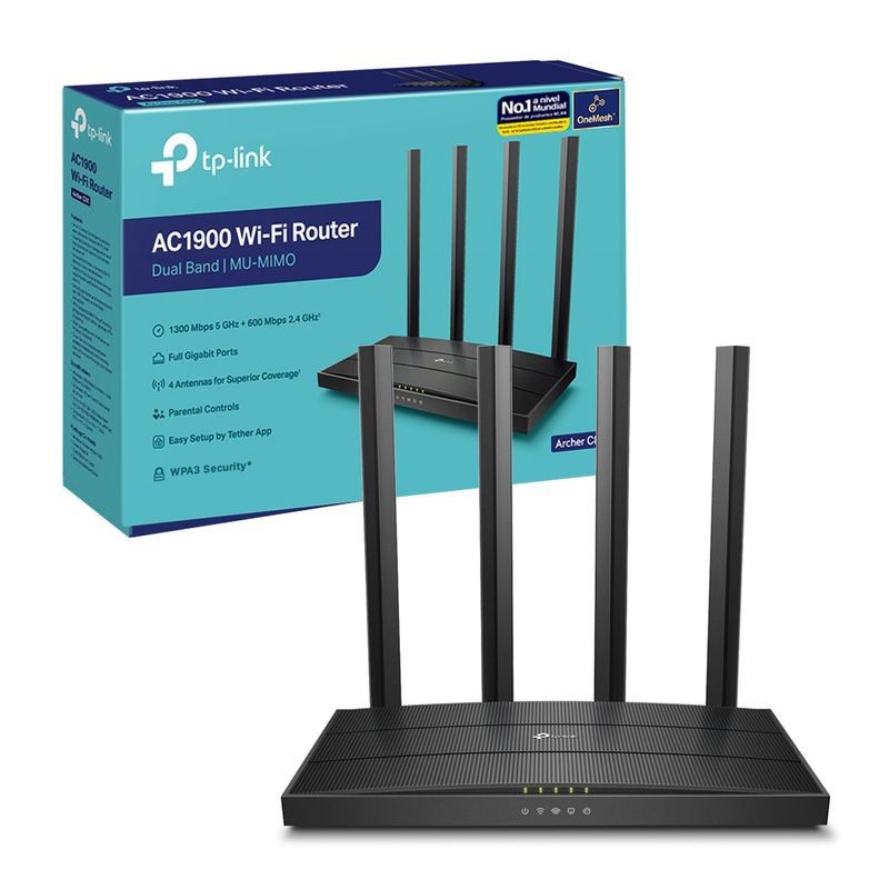 TP LINK - Router TP-Link Archer C80 AC1900 Dual Band MU-MIMO 3×3 MIMO