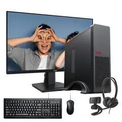 HYPERPC - PC mini + MONITOR 24 + Perif: AMD RYZEN 5 8500G 16Gb 1Tb Radeon 740M WiFi