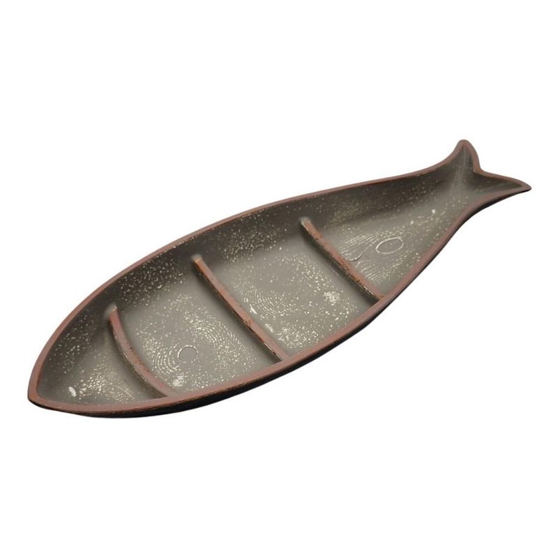 GENERICO - Bandeja Plato Decorativo Pez Estilo Minimalista Cocina - Beige