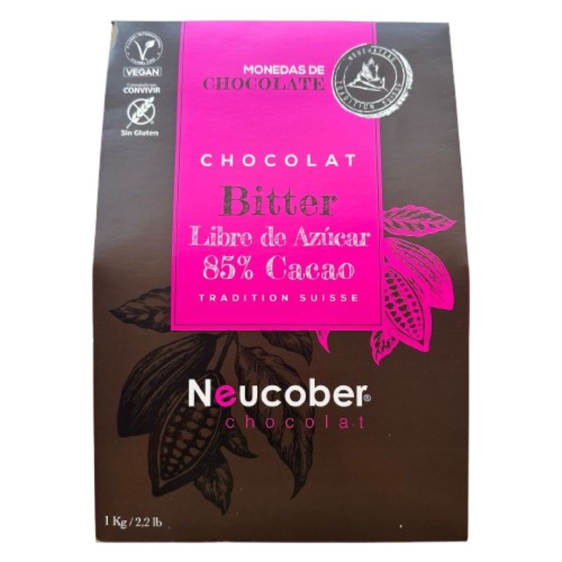 GENERICO - Monedas Chocolate Bitter 85% Cacao SA Neucober 1kg
