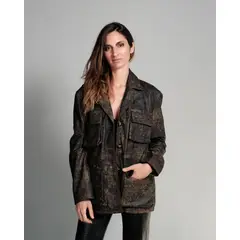 BOR - Chaqueta de Cuero óxido