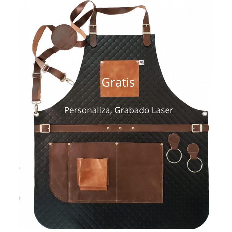 GENERICO - Pechera De Cuero Butcher Grabado Personalizado