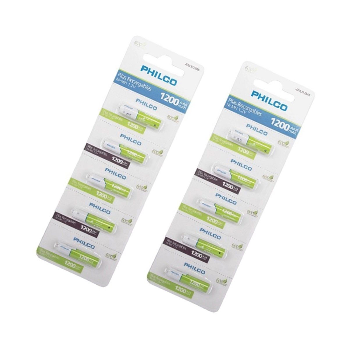 PHILCO - Pack 5 Pilas Recargables AAA Philco 1200mha