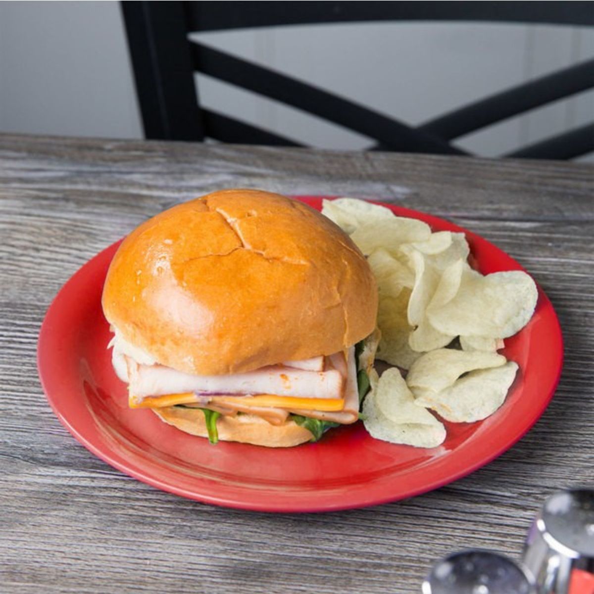 IMAHE - SET DE 3 PLATO MELAMINA ROJO 23 CM IMAHE