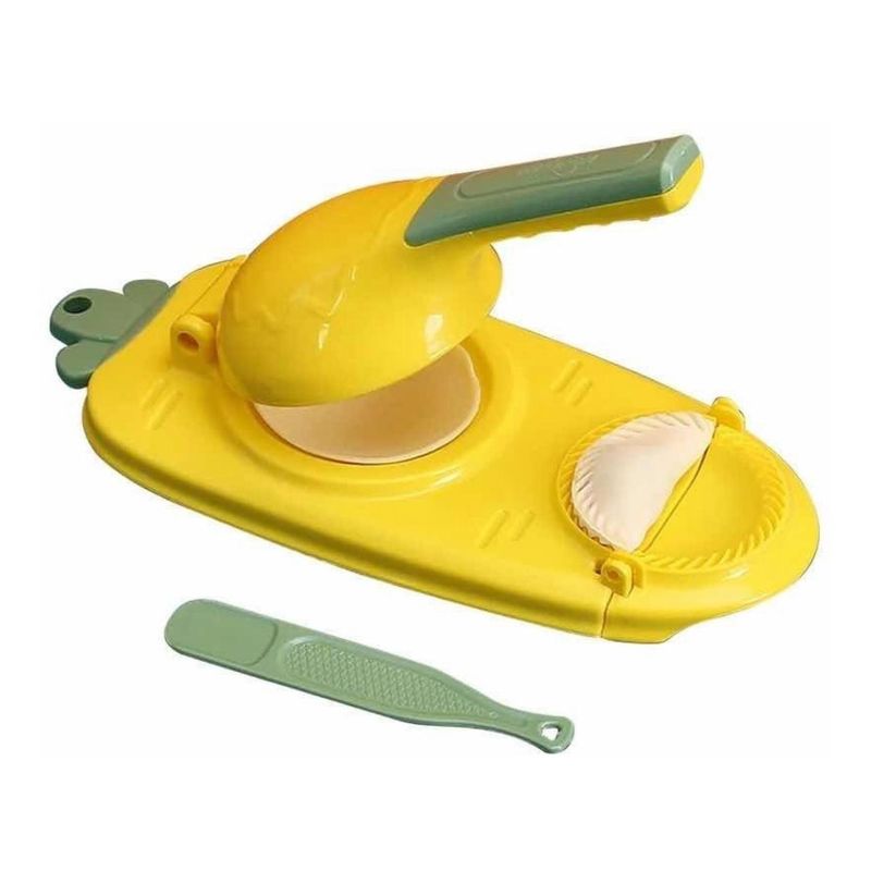 GENERICO - Maquina Para Hacer Mini Empanadas 2 En 1 Prensa Manual Amarillo